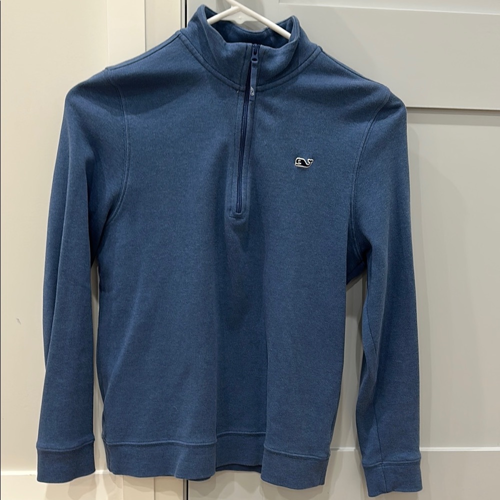 Vineyard Vines Boys Blue Quarter-Zip Sweater